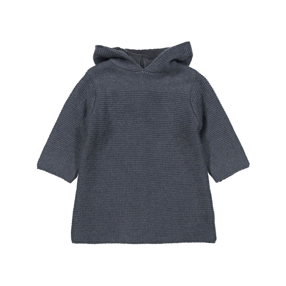 Bonpoint Blue-Grey Burnout Knit Sweater
