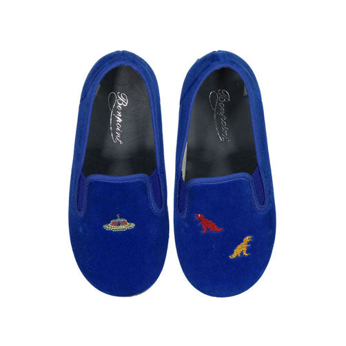 Bonpoint Indigo Cherry Slipper