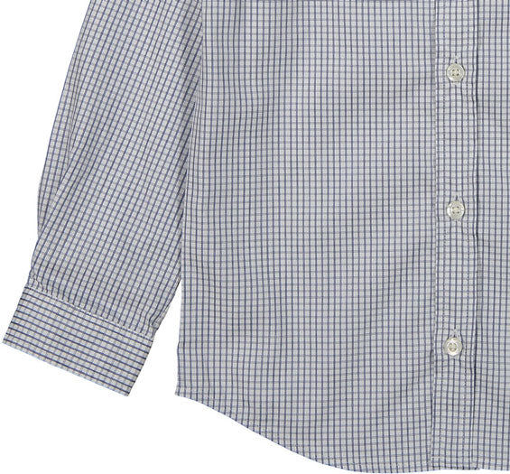 Boys and Arrows Blue-Grey Grid Shirt