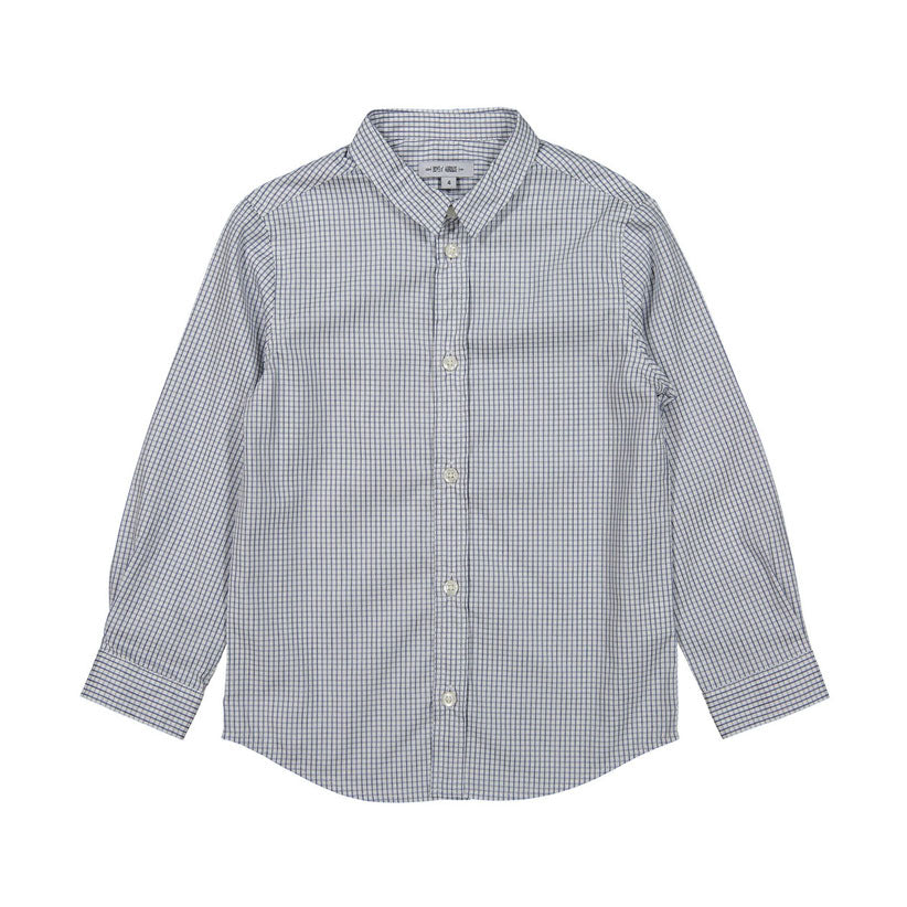 Boys and Arrows Blue-Grey Grid Shirt