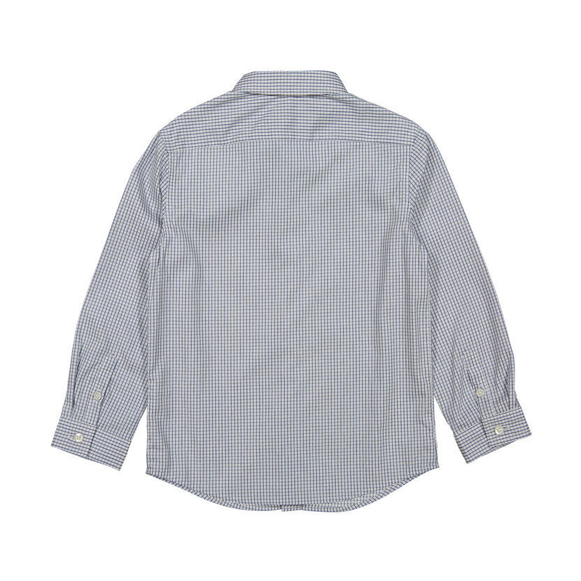 Boys and Arrows Blue-Grey Grid Shirt