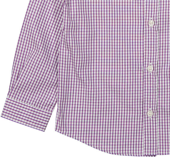 Boys and Arrows Plum Grid Shirt
