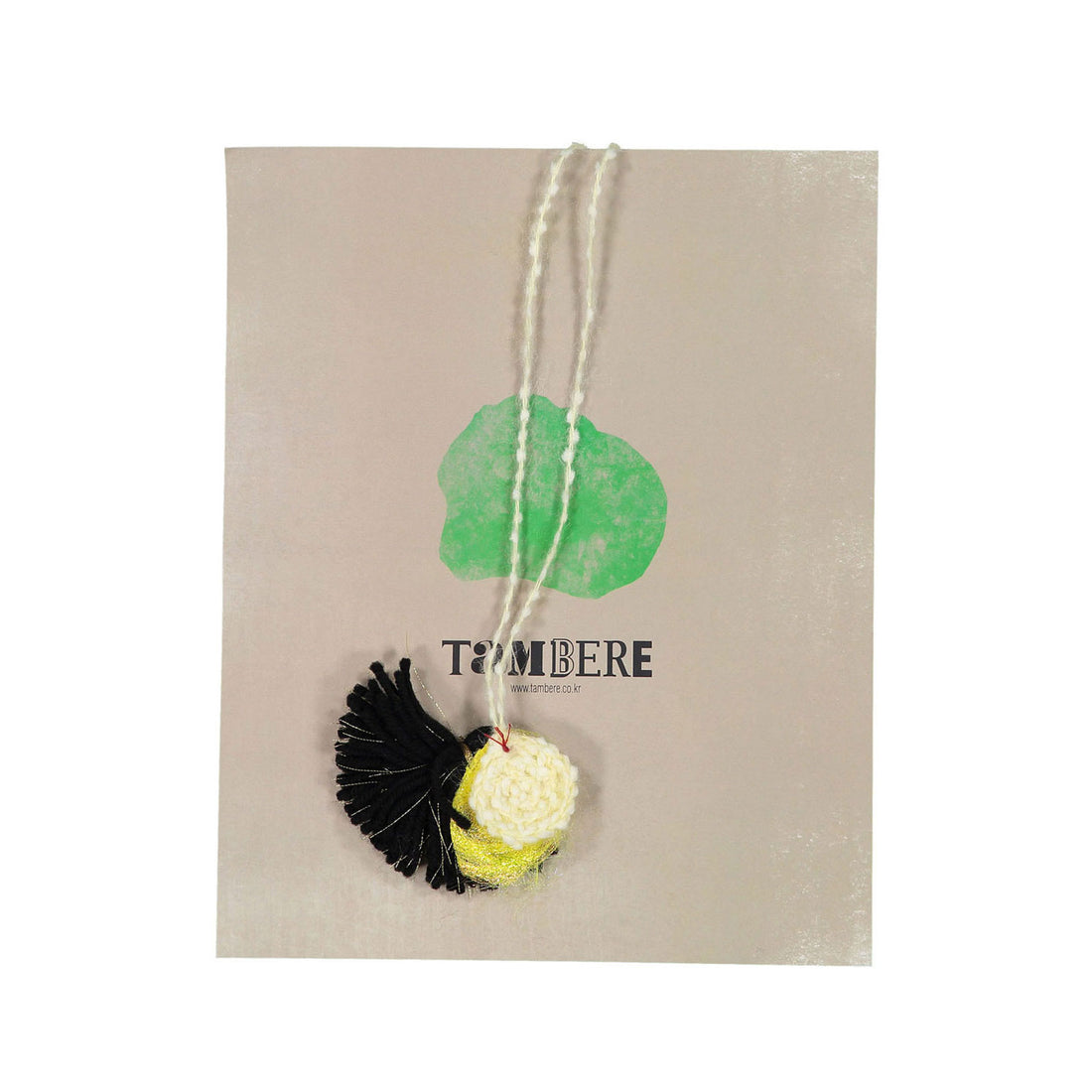 Tambere Cream Black Necklace