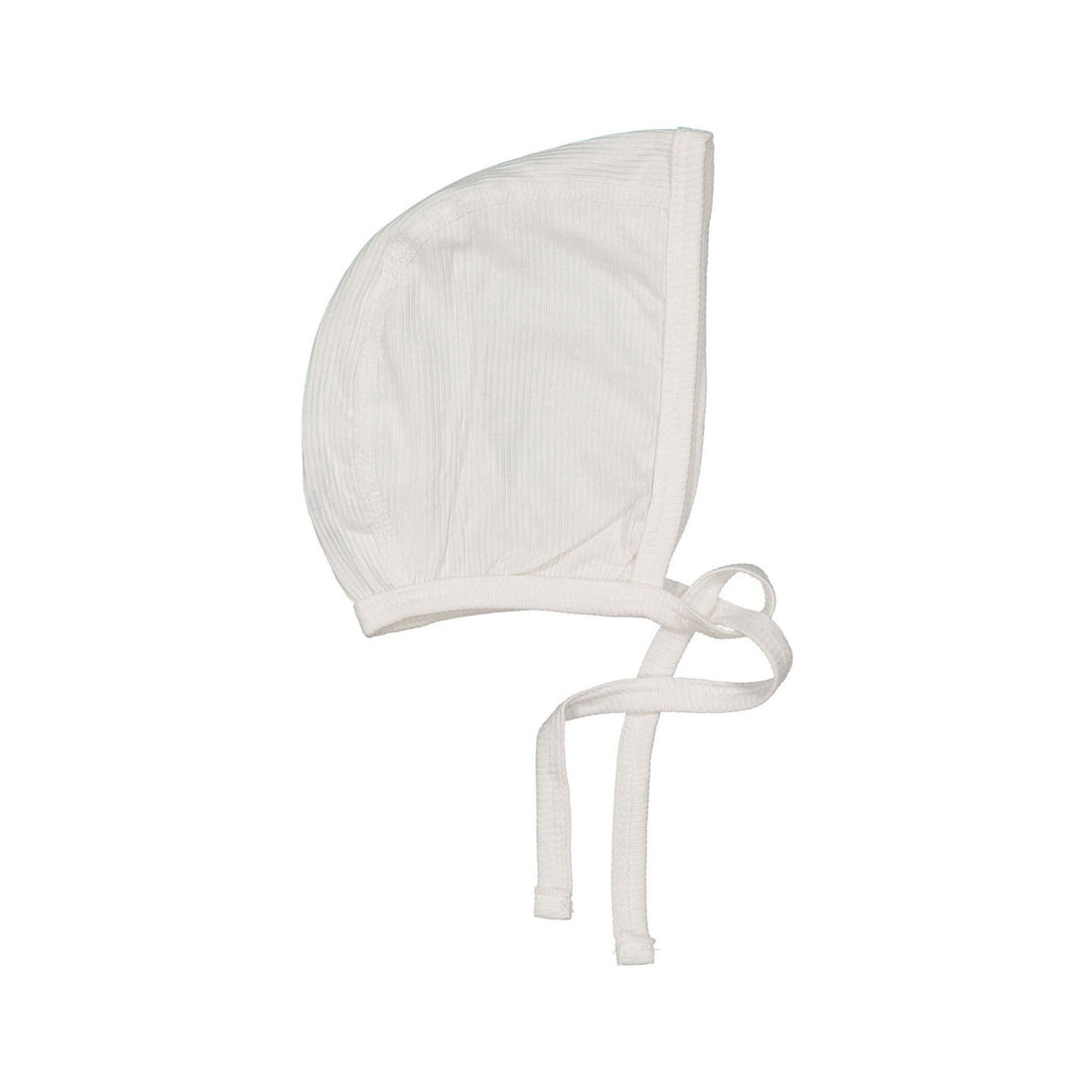 LADIDA White Ribbed Logo Bonnet