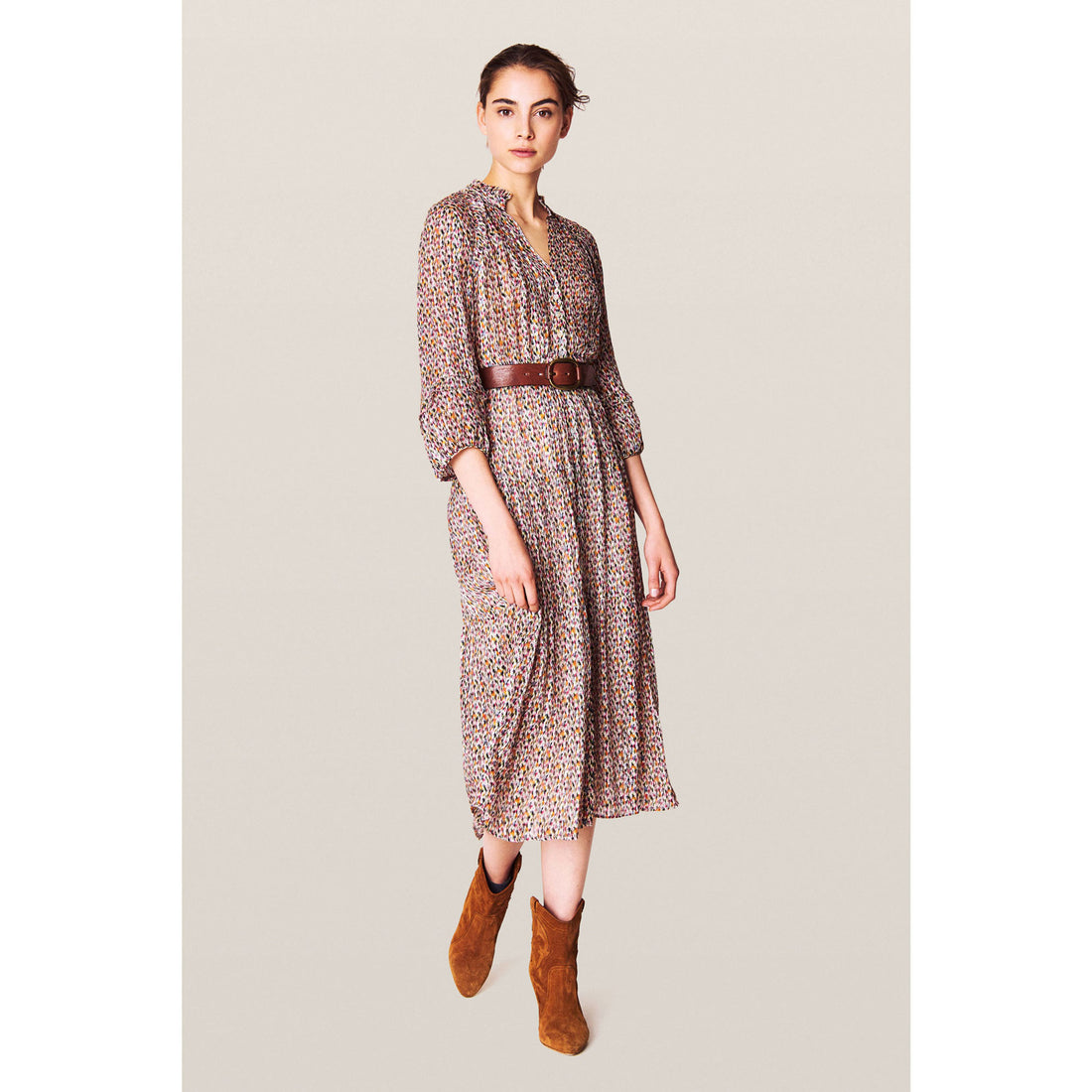 ba&amp;sh Ecru Dean Dress