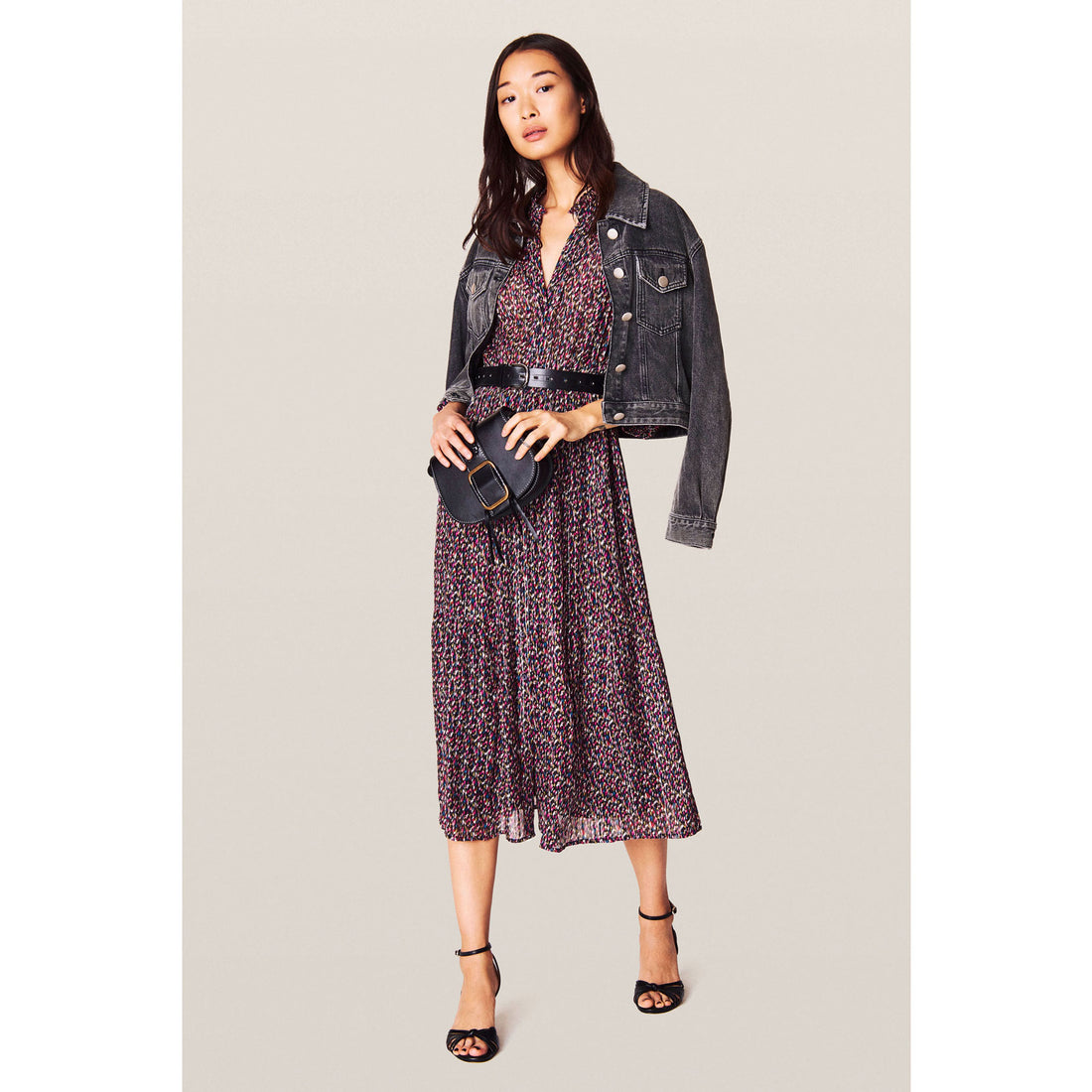 ba&amp;sh Black Dean Dress