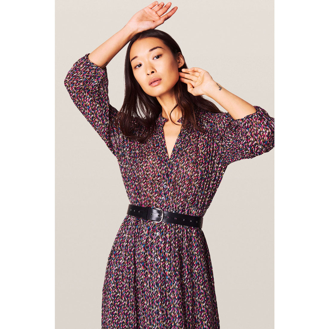 ba&amp;sh Black Dean Dress