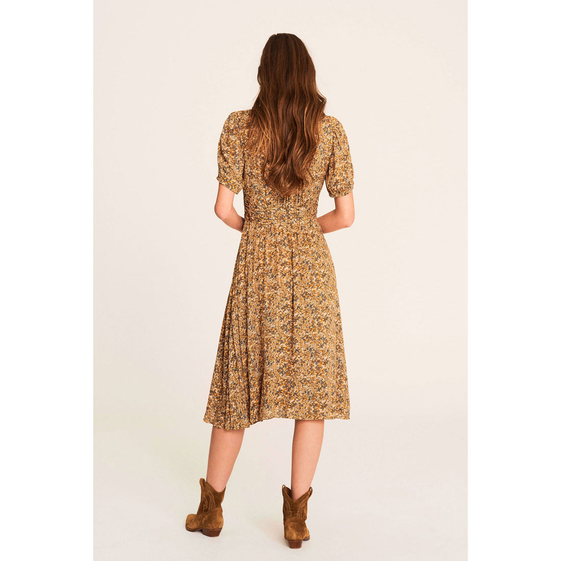 ba&amp;sh Ochre Noemie Dress