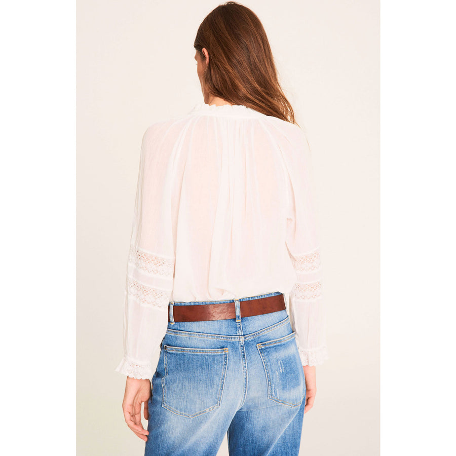 ba&amp;sh White Stella Blouse