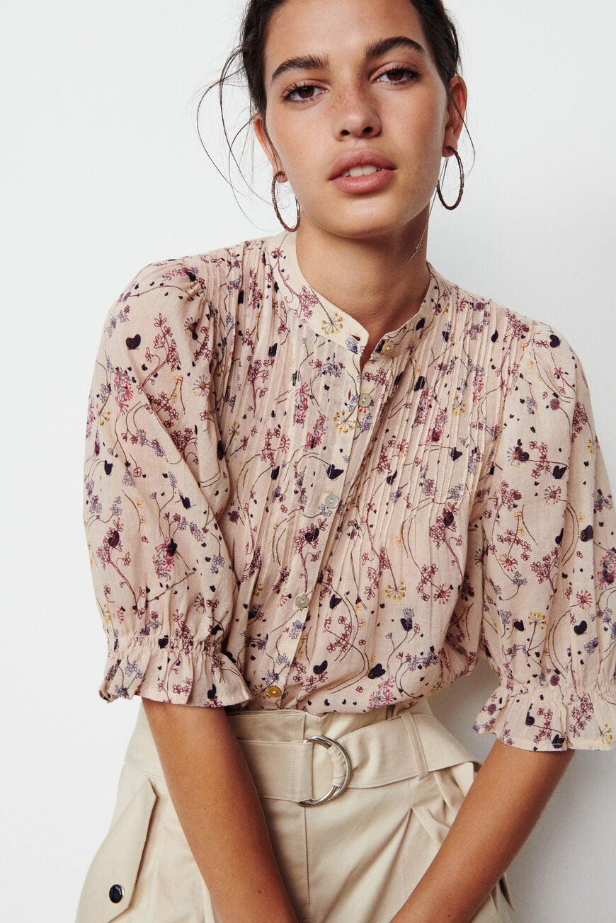 BA-SH Nude Baila Blouna Blouse