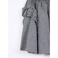 JNBY Grey Ruffle Flair Skirt
