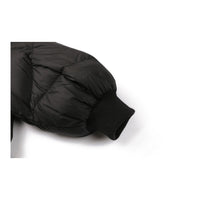 JNBY Black Down Coat Bear Hoodie