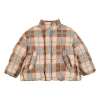 JNBY Beige Plaid Down Coat