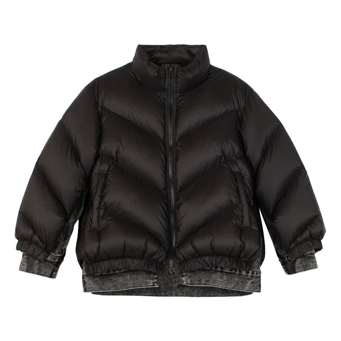 JNBY Black Down Puffer Coat