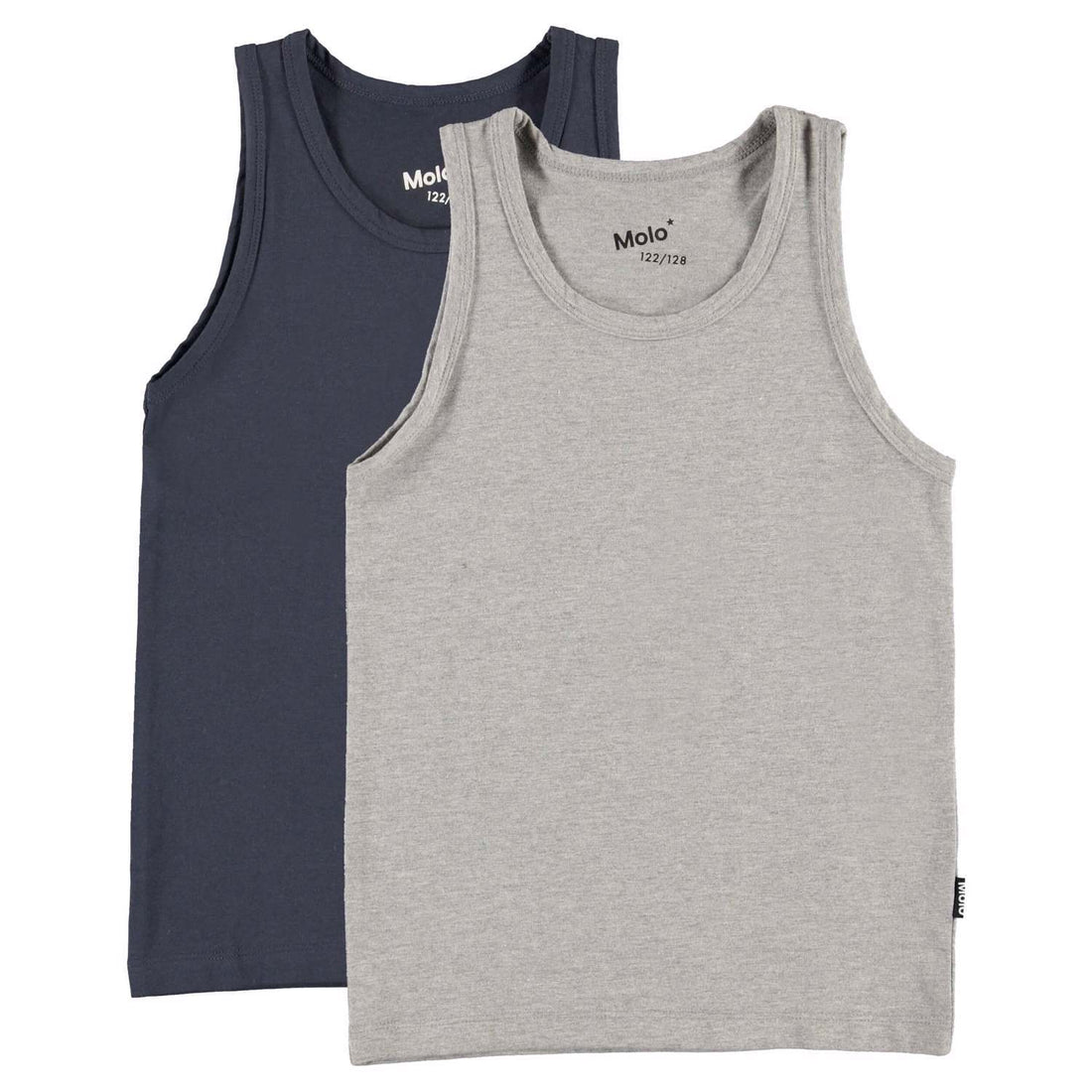 Molo Navy/Grey Jayden 2-Pack Sleeveless Undershirts