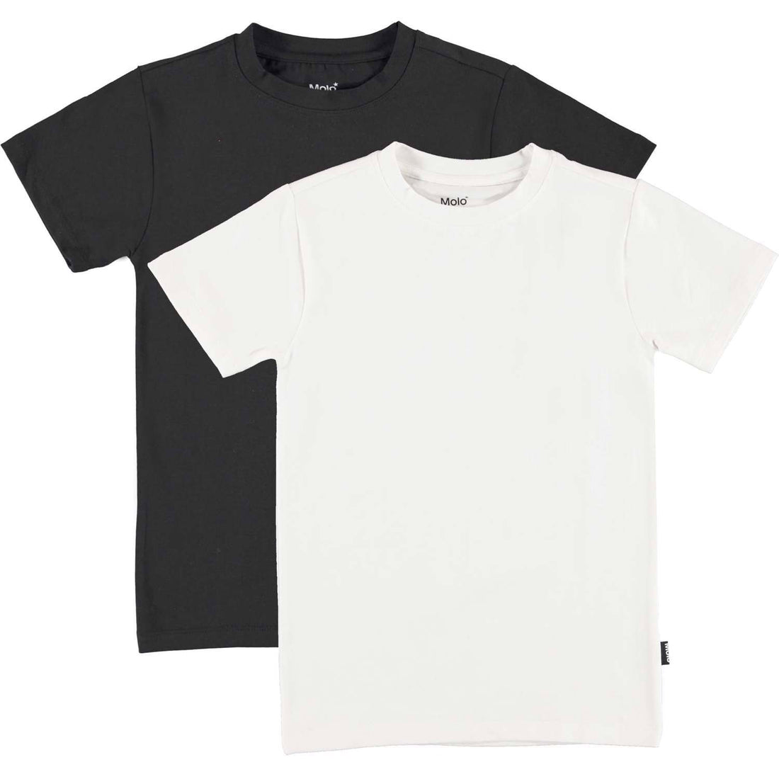 Molo Black/White Jamie 2-Pack Short Sleeve Undershirts