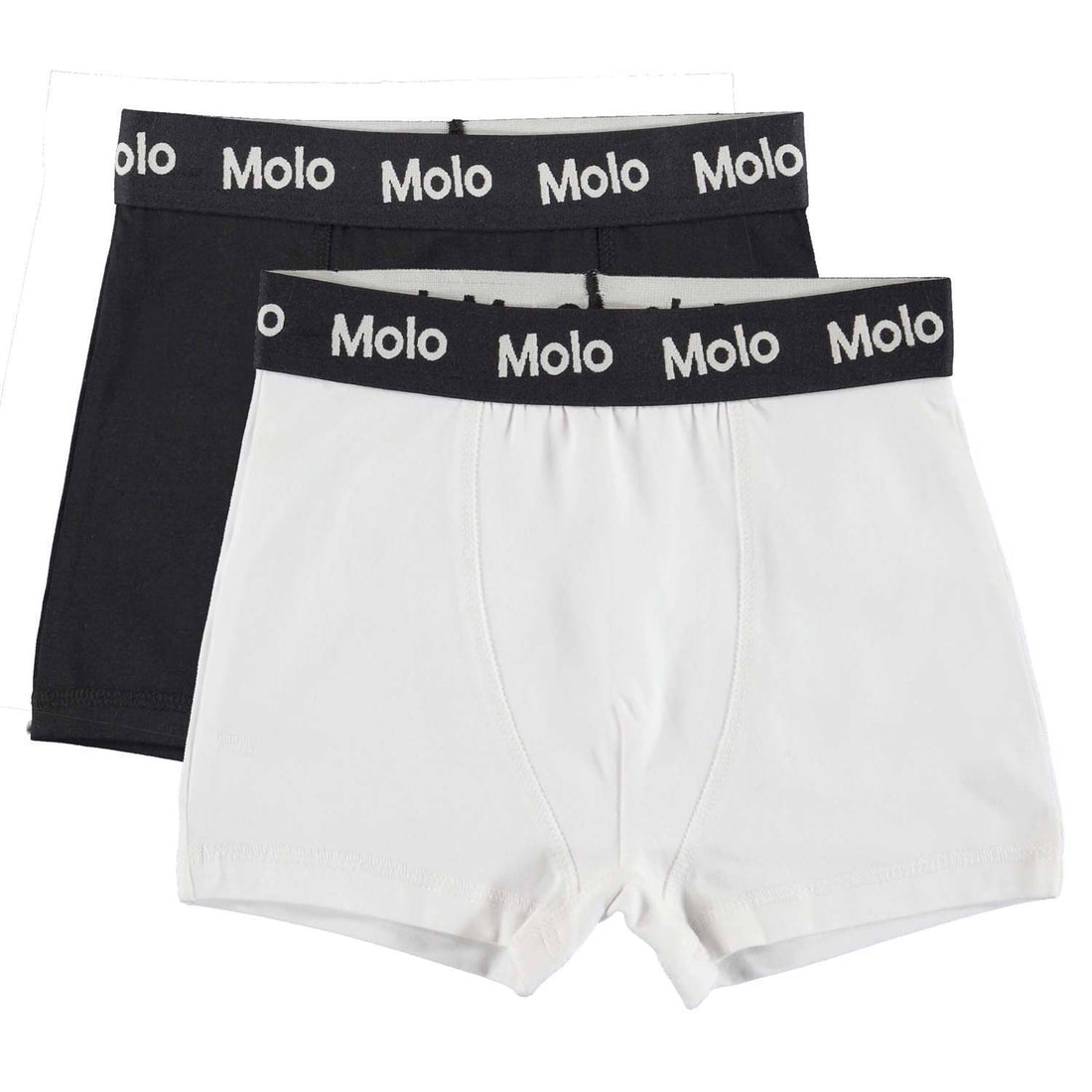Molo Black/White Justin 2-Pack Underwear