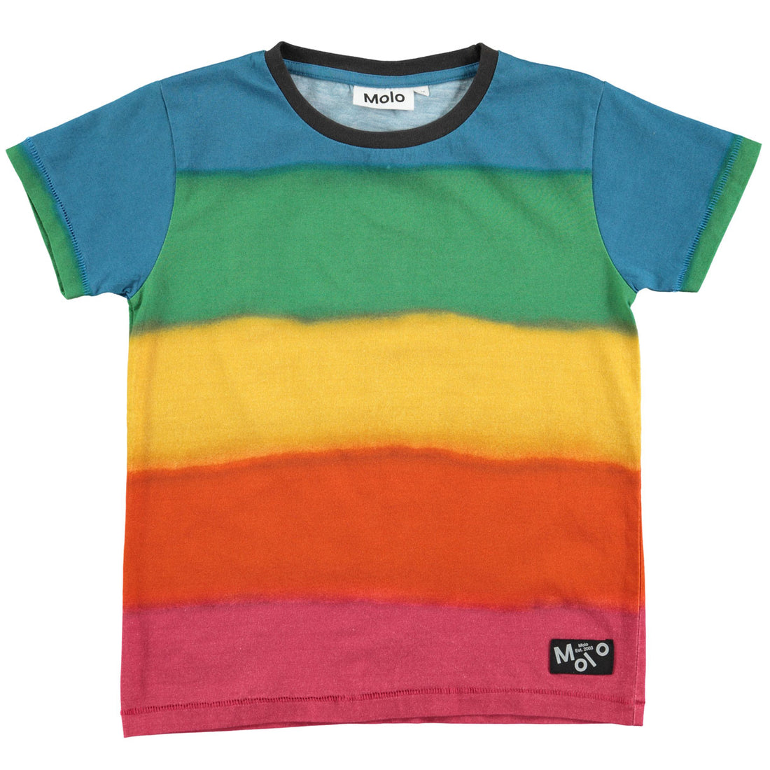 Molo Rainbow Sprayed Stripe Tee