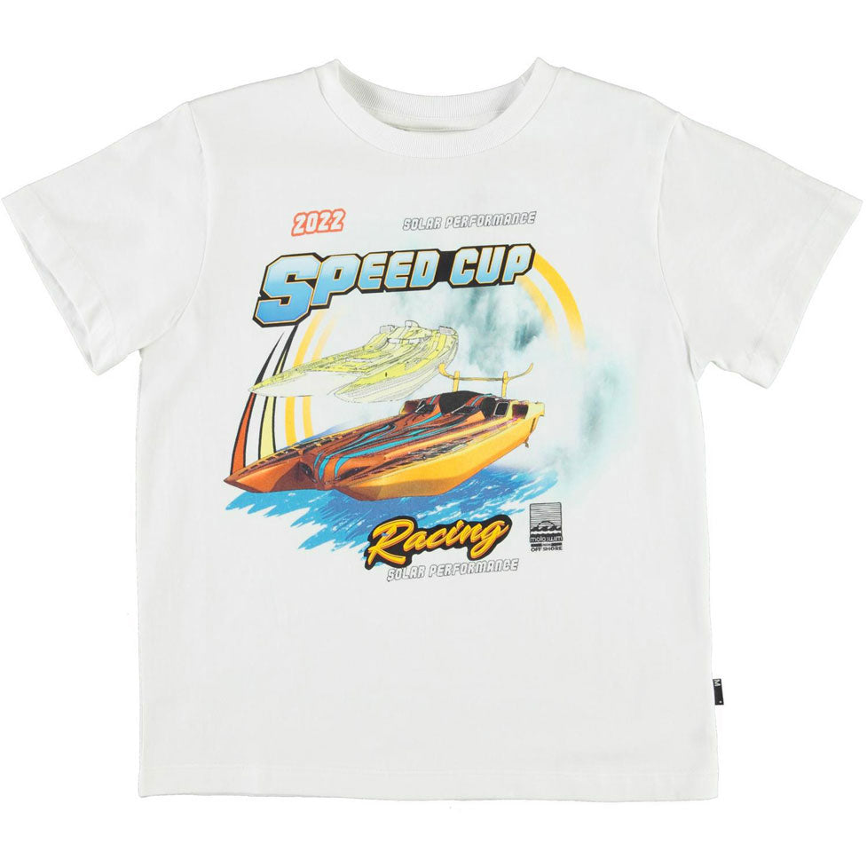Molo Zoom In White Rame T-Shirt