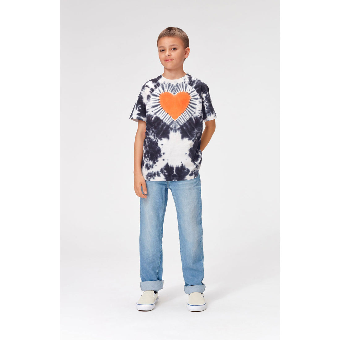 Molo Heart Tie Dye Roxo Tee