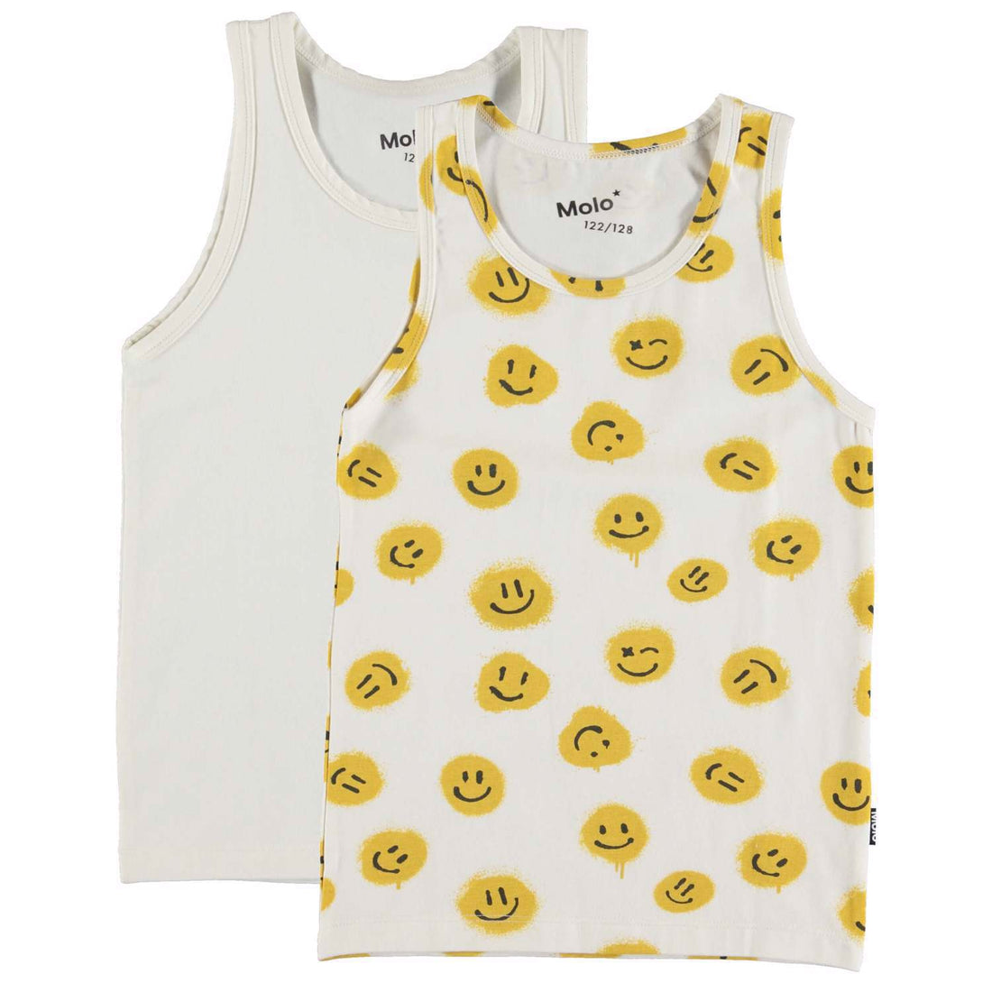 Molo Ivory Smiles Jayden 2-Pack Undershirts