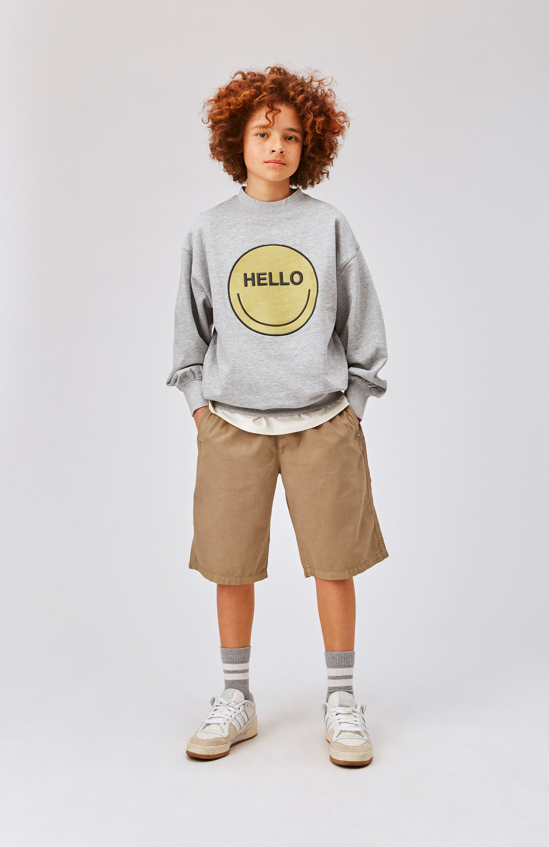 Molo Grey Melange Mar Sweatshirt