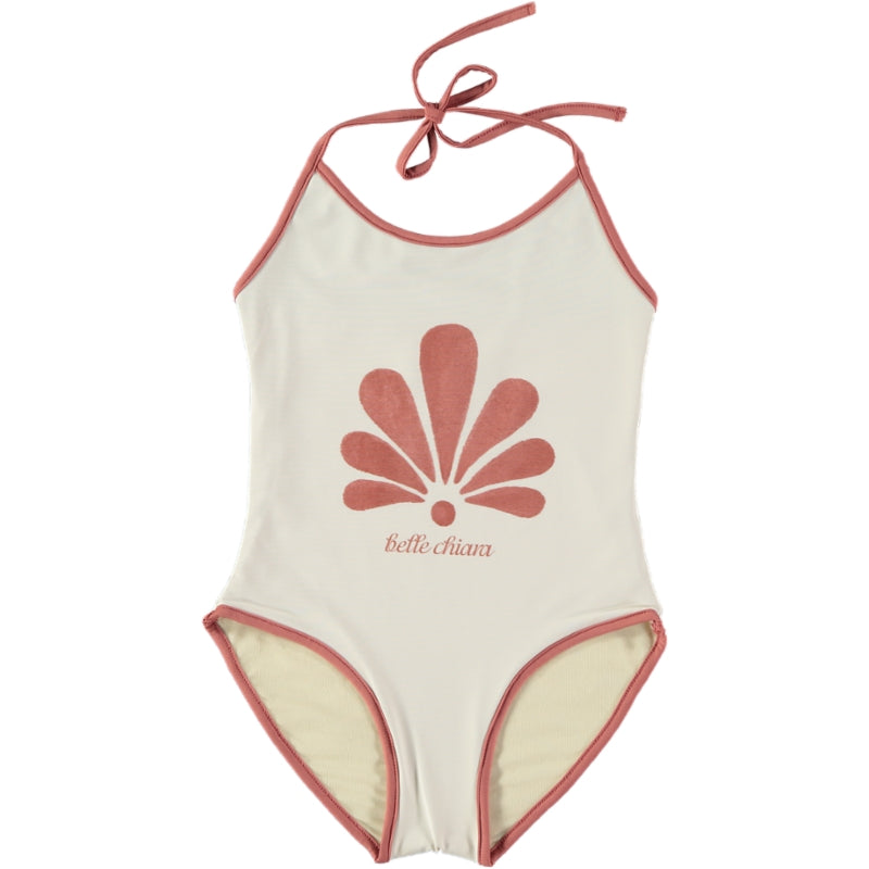 Belle Chiara Lycra Beige Anthemion Swimsuit