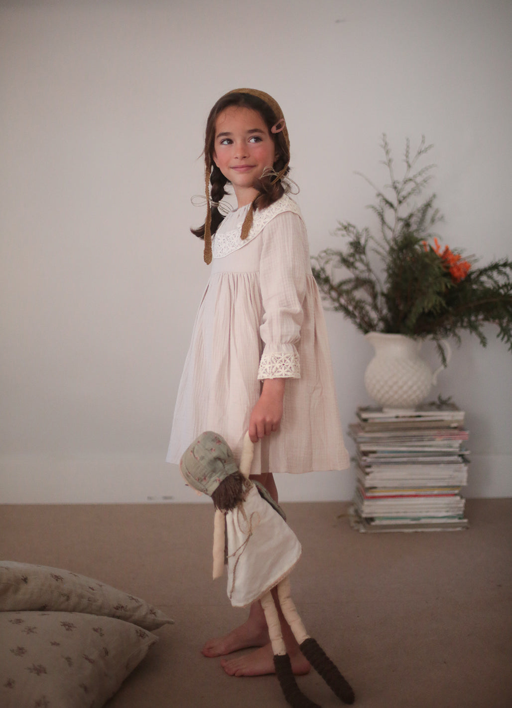 By Nine Beige Charlotte Dress