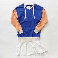 Hey kid Color Block Sweatshirt Dress