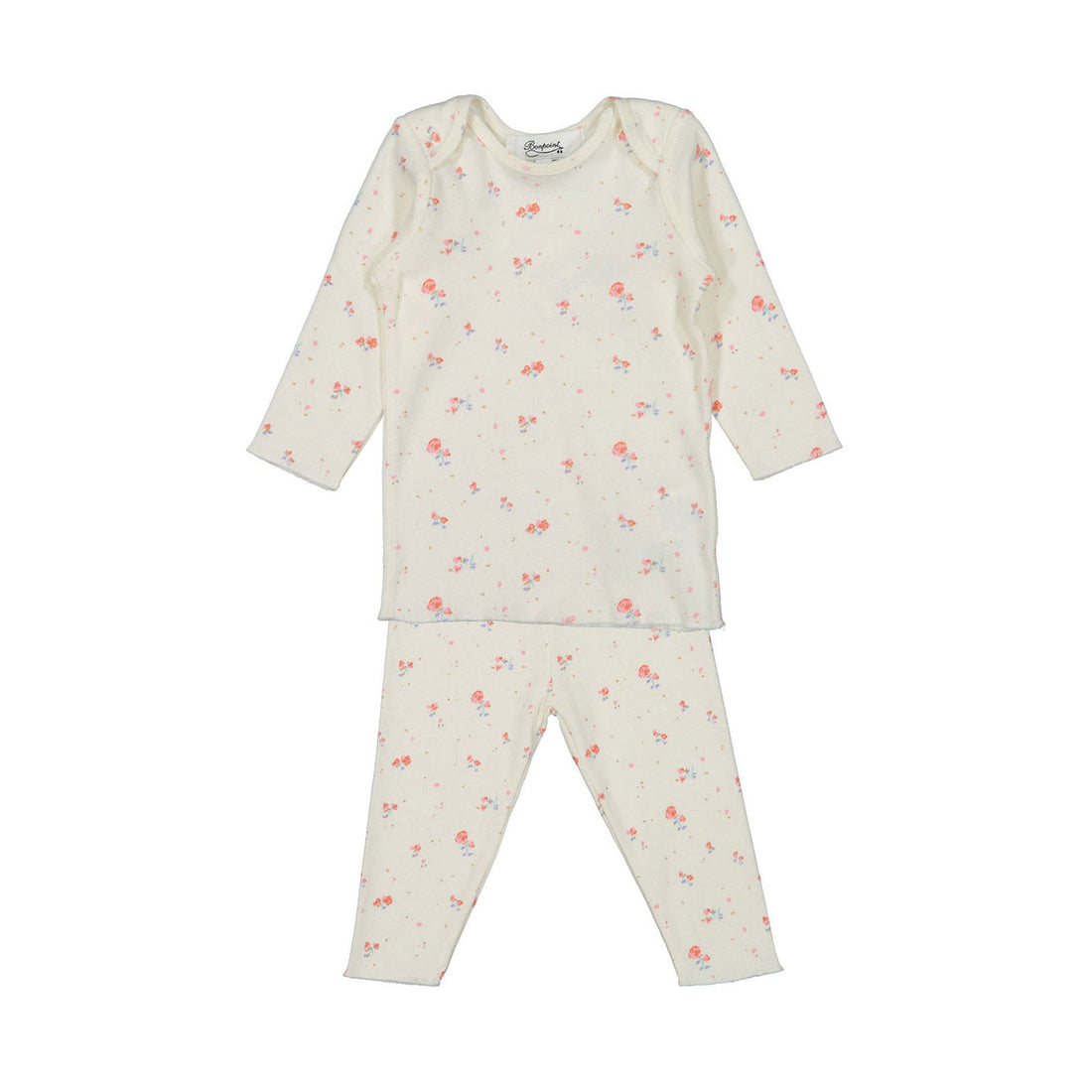 Bonpoint Cream Floral Print Legging Set