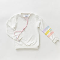 Hey kid Ride the Waves Sweatshirt- lavender