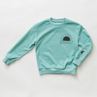 Hey kid Sage Sun Logo Sweatshirt