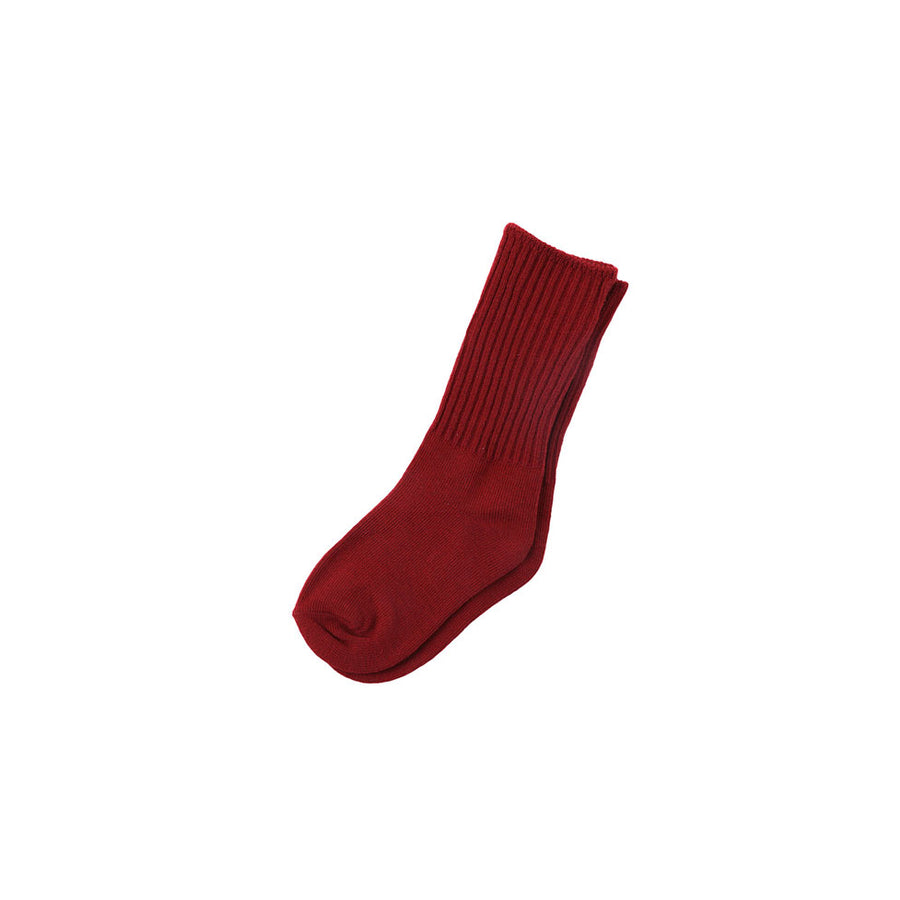 Bene Bene  Red Coloring Ribbed Socks