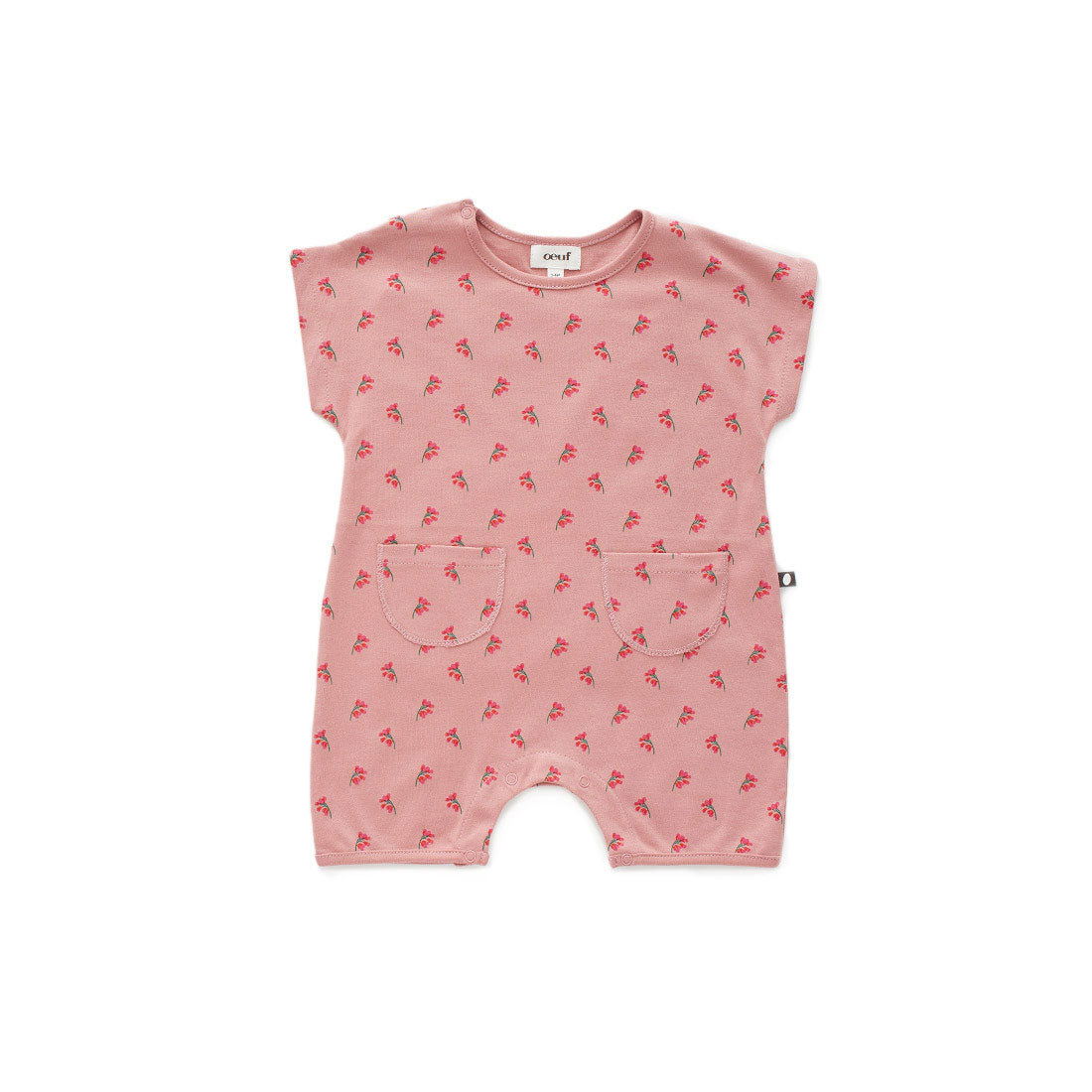 Oeuf Rose Flowers Short Romper