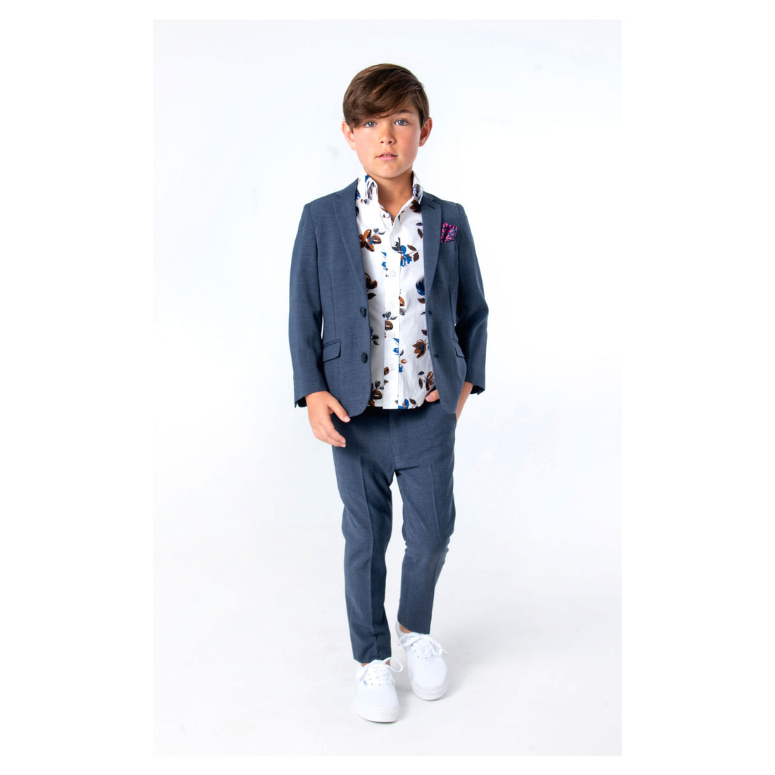 Appaman Crown Blue Stretchy Mod Suit