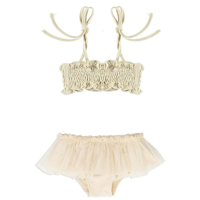 Belle Chiara Beige Cotton Lycra Bikini