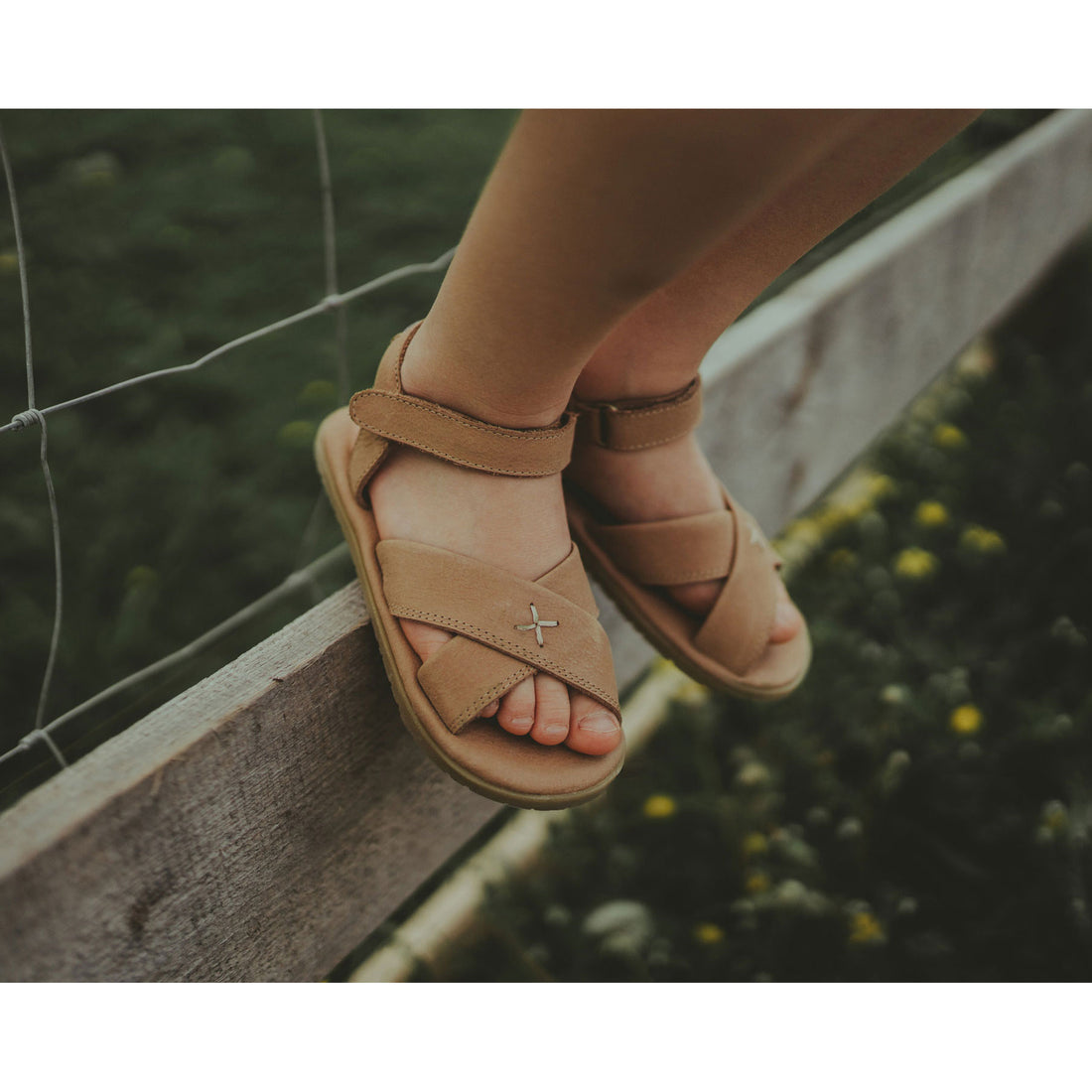 Donsje  Taupe Leather Otis Baby Sandal