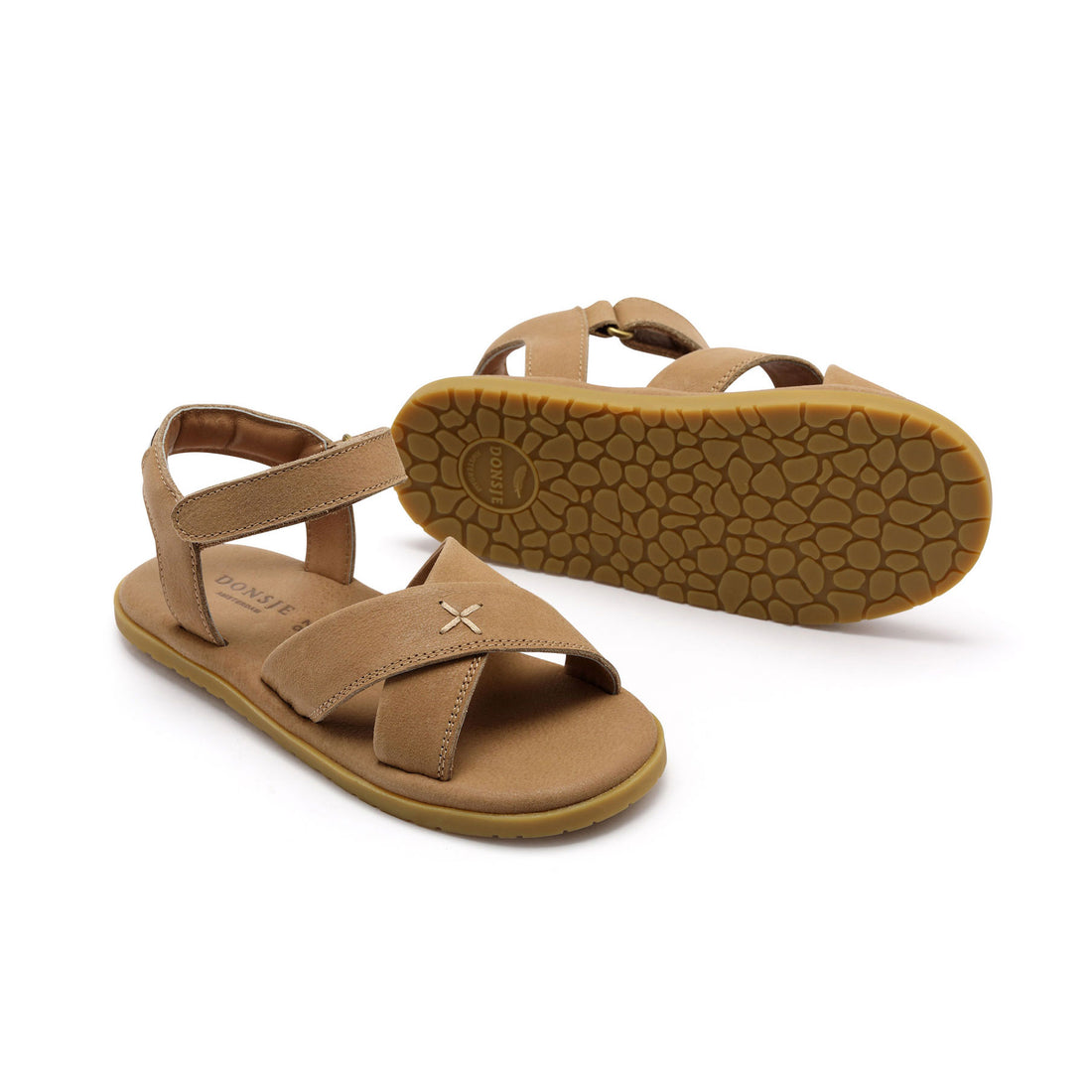 Donsje  Taupe Leather Otis Baby Sandal