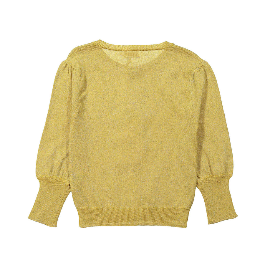 Morley Gold Lurex Lantern Cardigan