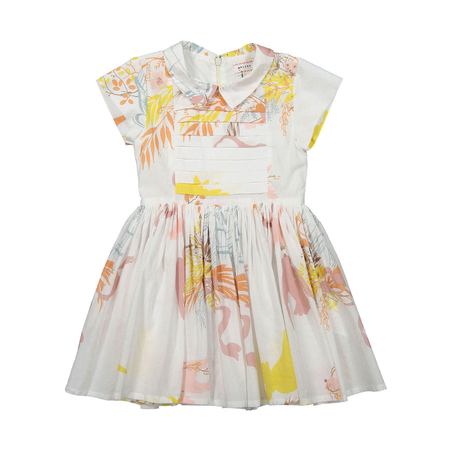 Morley White Bird Print Lemia Dress