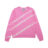 Autumn Cashmere Pink Inked Tie Dye Print Sweater