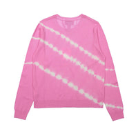 Autumn Cashmere Pink Inked Tie Dye Print Sweater