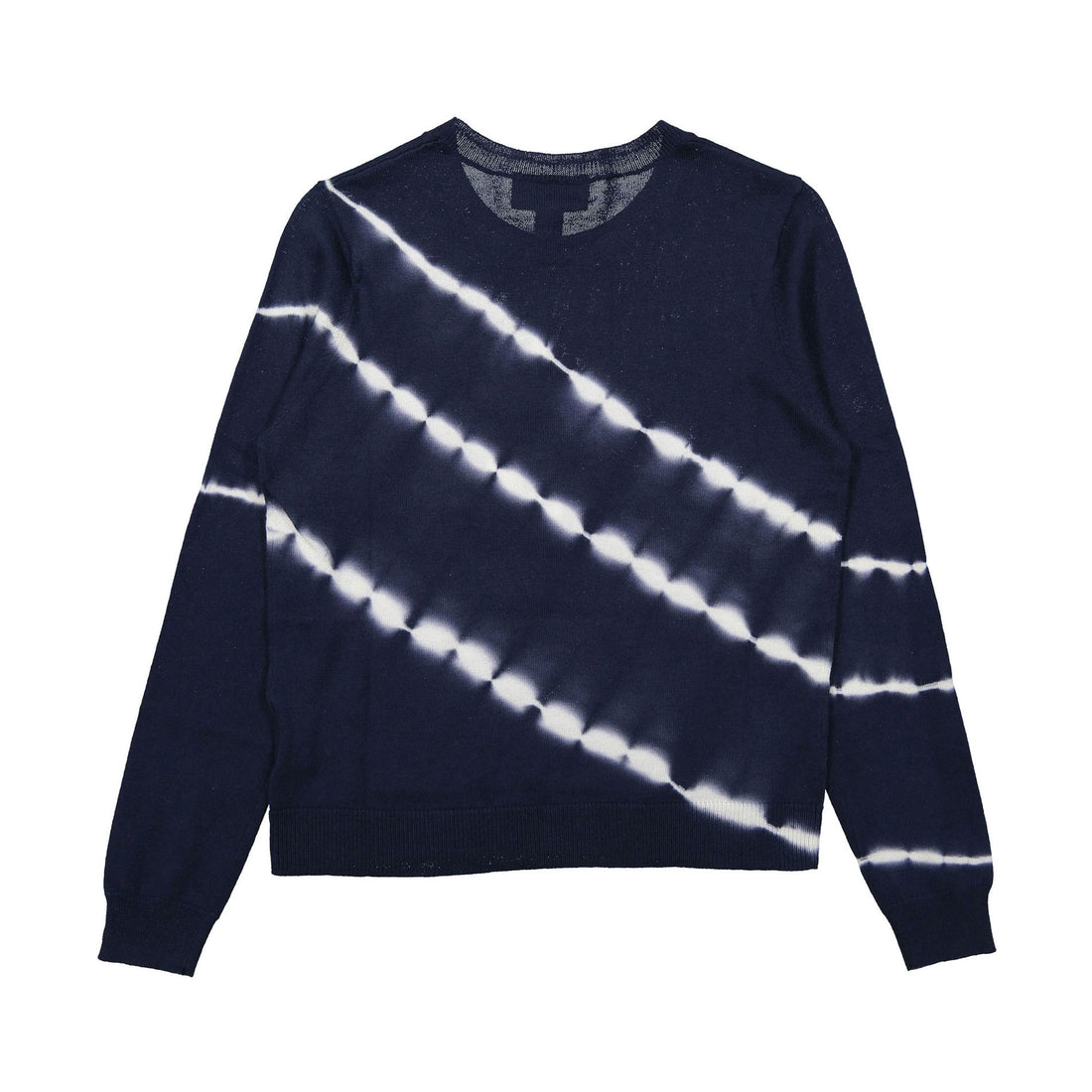 Autumn Cashmere Navy Inked Tie Dye Print Sweater