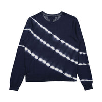 Autumn Cashmere Navy Inked Tie Dye Print Sweater