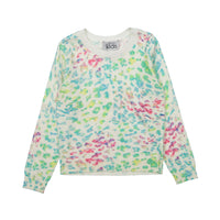 Autumn Cashmere Rainbow Leopard Print Sweater