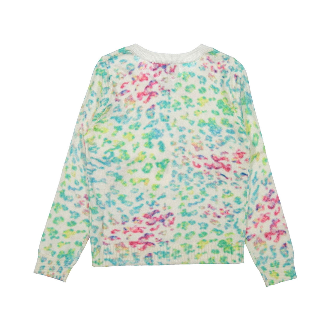 Autumn Cashmere Rainbow Leopard Print Sweater