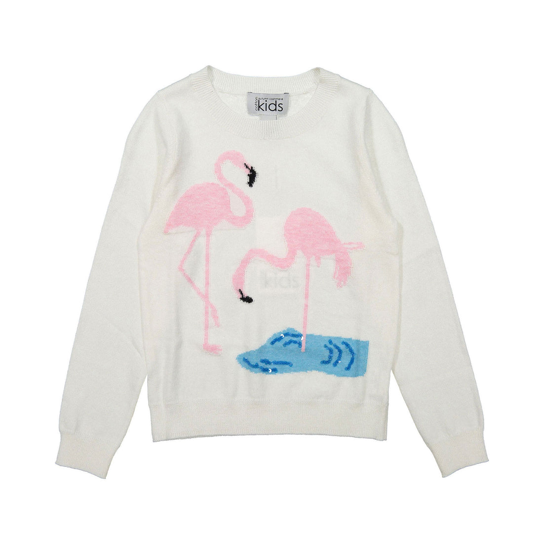 Autumn Cashmere Snow White Flamingo Sweater