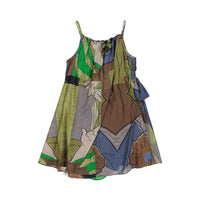 JNBY Khaki Modern Print Sun Dress