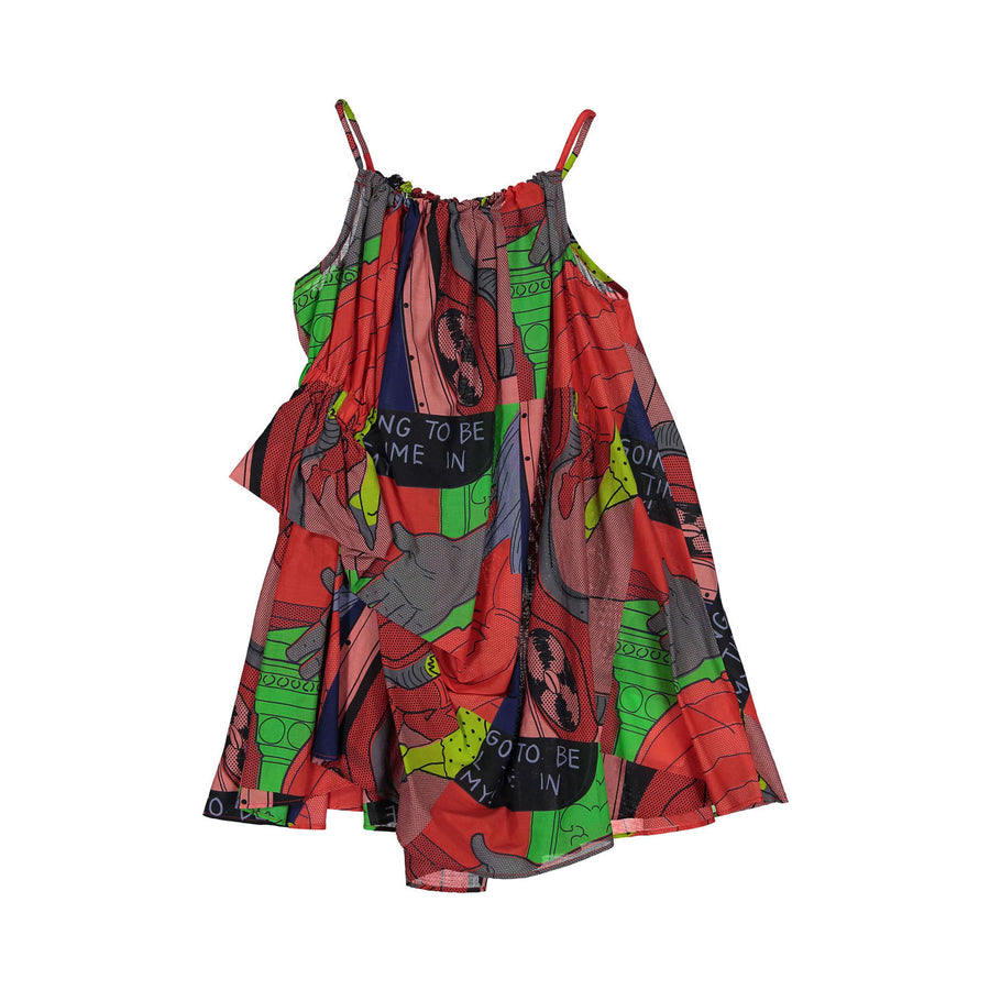 JNBY Fan Print Sun Dress