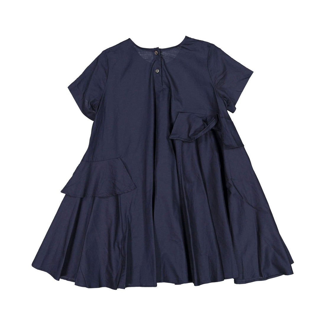 JNBY Navy Layered Ruffles Dress